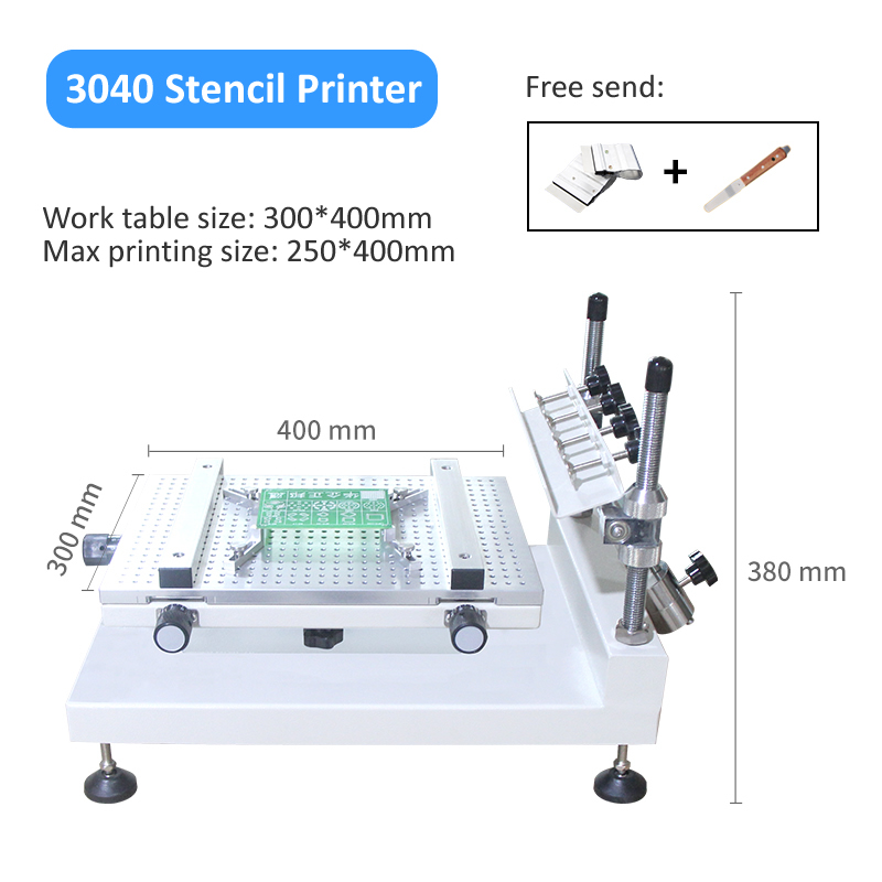 Small SMT Production Line: CHMT36VA SMT Pick and Place Machine + 3040 Stencil Printer + 420 Reflow Oven