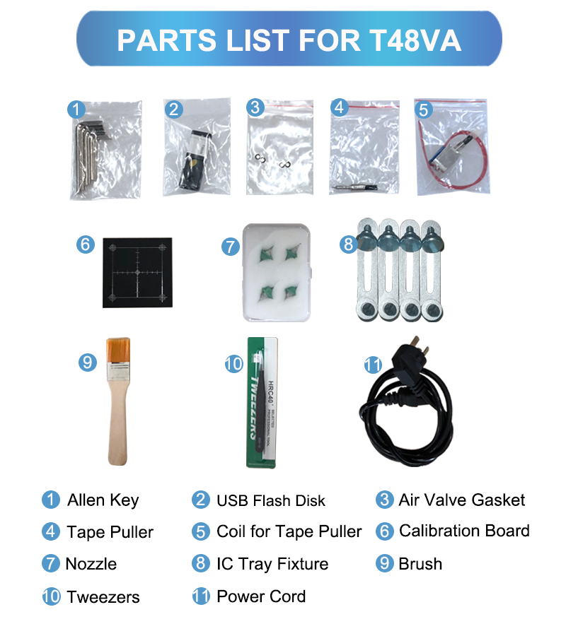 All-in-one CHMT48VA Desktop SMT Pick and Place Machine, 2 Heads 29 Feeders, Embedded Linux System, Vision system