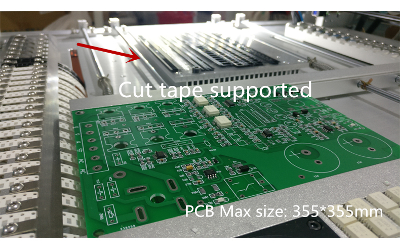 All-in-one CHMT48VA Desktop SMT Pick and Place Machine, 2 Heads 29 Feeders, Embedded Linux System, Vision system