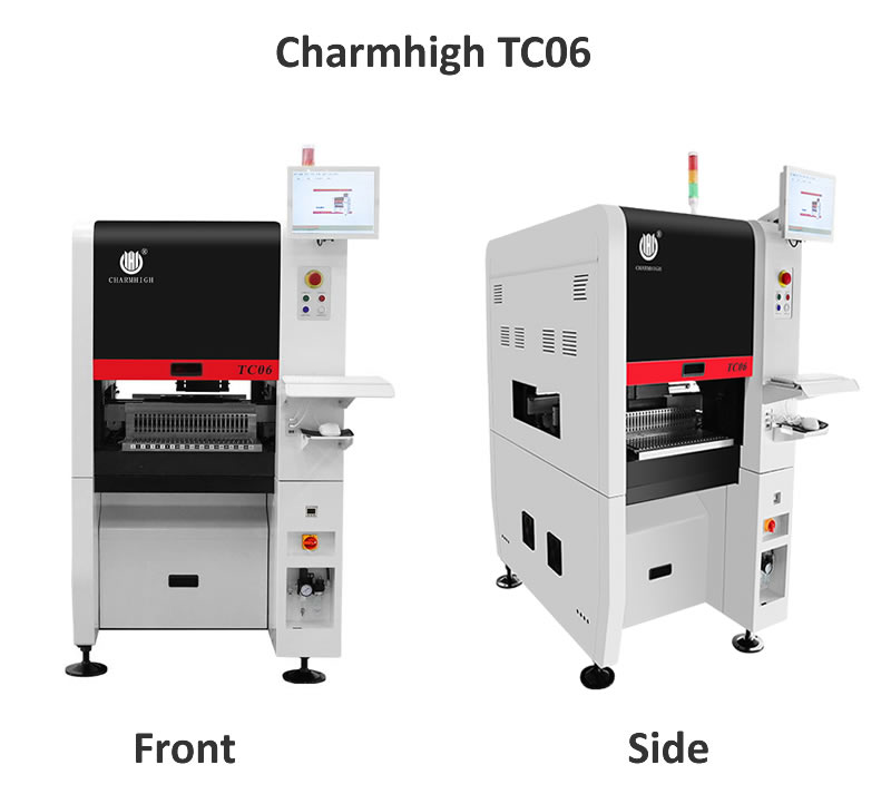 Width 89cm Compact Industrial SMD Pick and Place Machine TC06 Chip Mounter for PCB Assembly Line