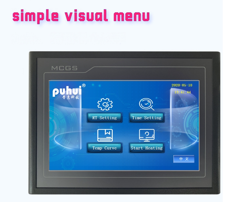 Lead-free T961s Desktop Reflow Oven LCD Touch Screen 1000*350mm Soldering Machine Infrared IC Heater