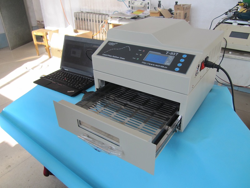 T937 Lead Free SMT Reflow Oven Hot Air Infrared IC Heater 306x322mm