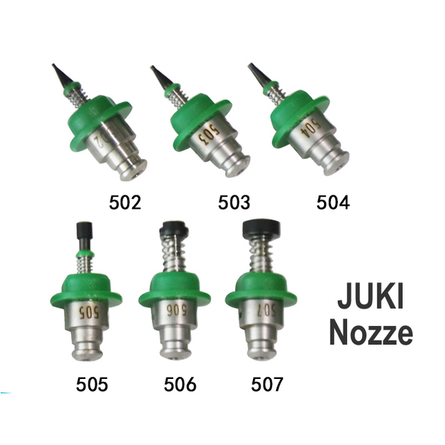 9-Piece JUKI SMT Nozzle Set For 2000/2050/2060 Series - Sizes 500 To 508