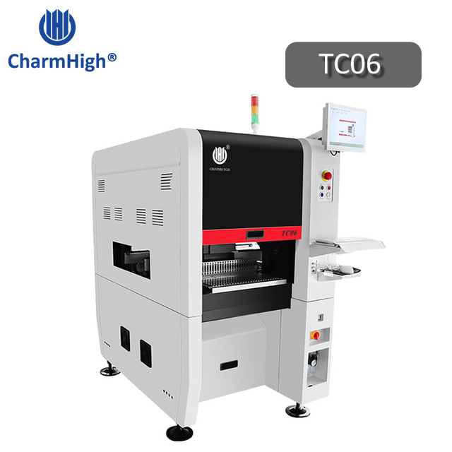 Hot Narrow Design High Precision TC06 Module SMT Pick and Place Machine 6 Heads Support 01005