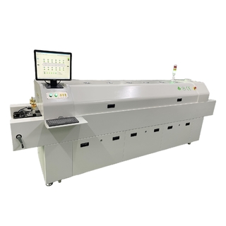 CHM-PC6635 Lead-free SMT Reflow Oven PC Control + Automatic Rail, 6 Temp. Zones 2200*350mm Heating Machine Soldering Machine