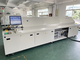 CHM-PC850 Lead-free Large SMT Reflow Oven 8 Temp. Zones (up8+down8) 3150x500mm Heating Machine Automatic Rail + PC Control